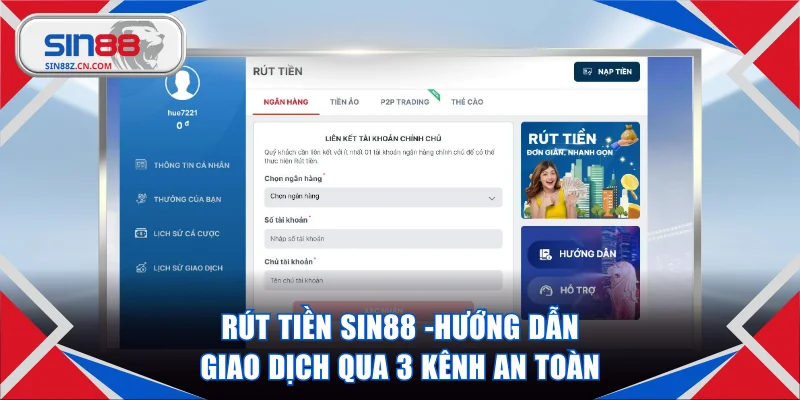 Rút tiền SIN88