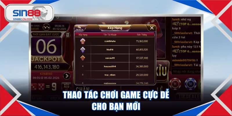 Thao tác chơi game cực dễ cho bạn mới